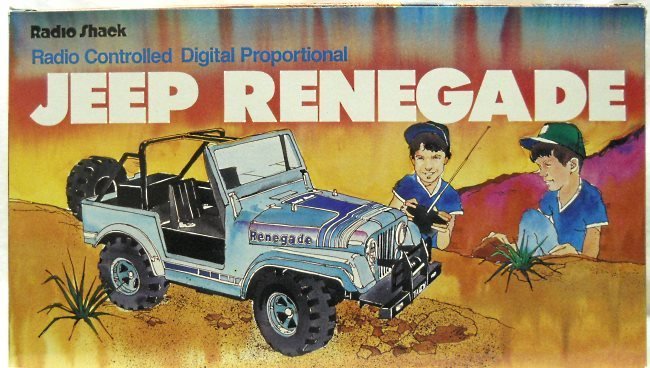 Radio Shack 1/10 Jeep Renegade R/C Digital Proportional - New In Box, 60-3089 plastic model kit